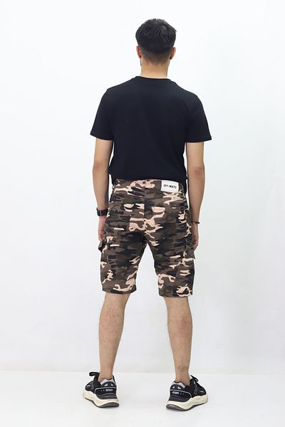 GZT TEKSTİL Ανδρικό σορτς Cargo Casual - Μοτίβο παραλλαγής και λεπτομέρεια τσέπης (727-15)
