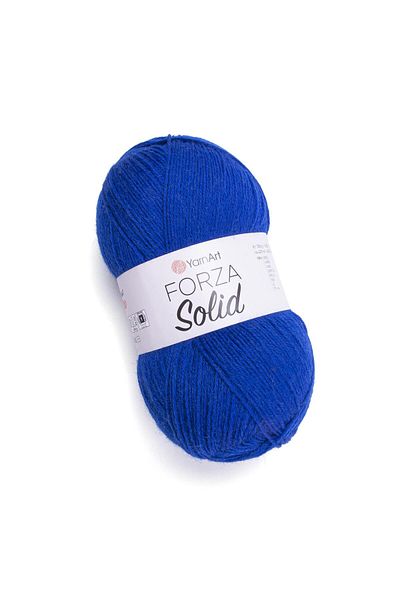 Yarnart FORZA SOLID - Πλεκτό στο χέρι με μπλε κορδόνι - 4619