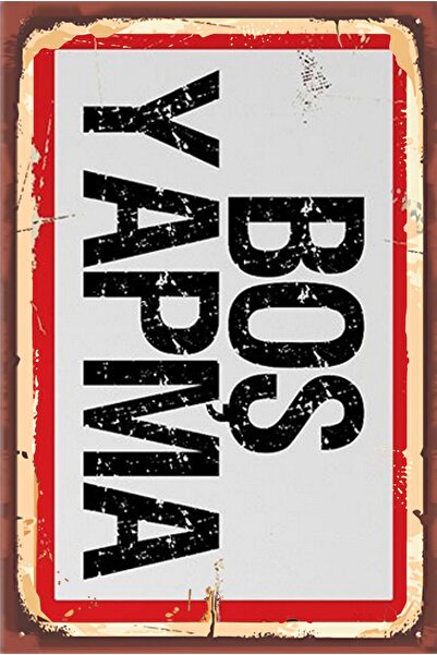 hediyeniburadabul Γραπτή ρετρό ξύλινη αφίσα