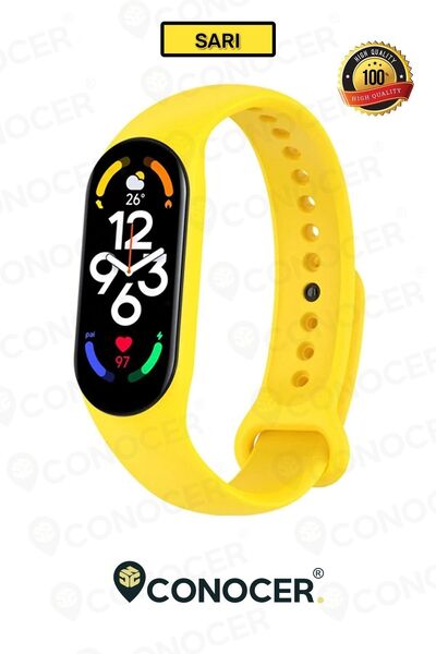 CONOCER Xiaomi Mi Band 7 Uyumlu Silikon Yüksek Kalite Kordon Kayış