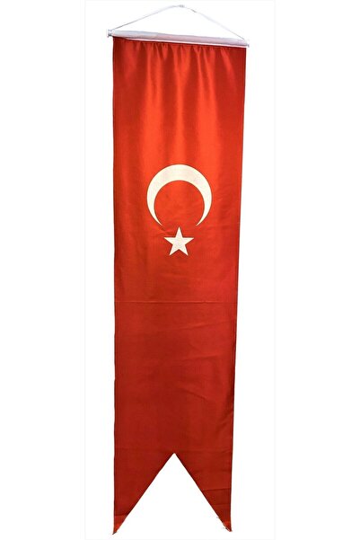 bayrakal Kırlangıç Flama Türk Bayrağı 50x200cm Raşel Kumaş