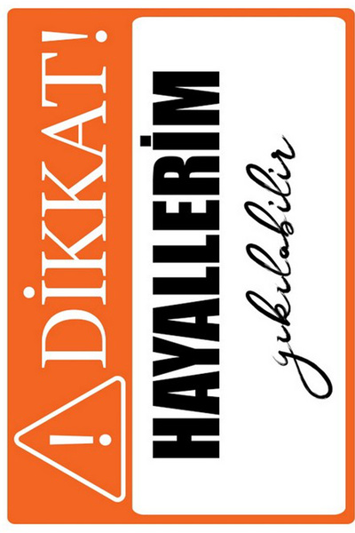 hediyeniburadabul Γραπτή ρετρό ξύλινη αφίσα