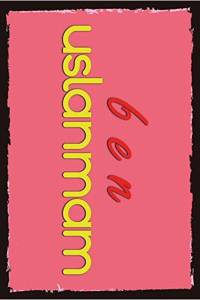 hediyeniburadabul Poster retro din lemn scris