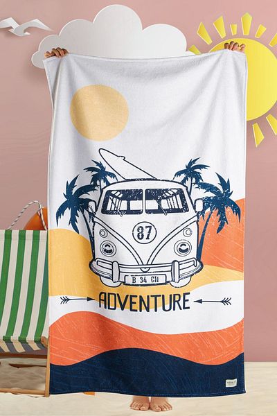 HAMUR Πετσέτα θαλάσσης Adventure 80x150 cm