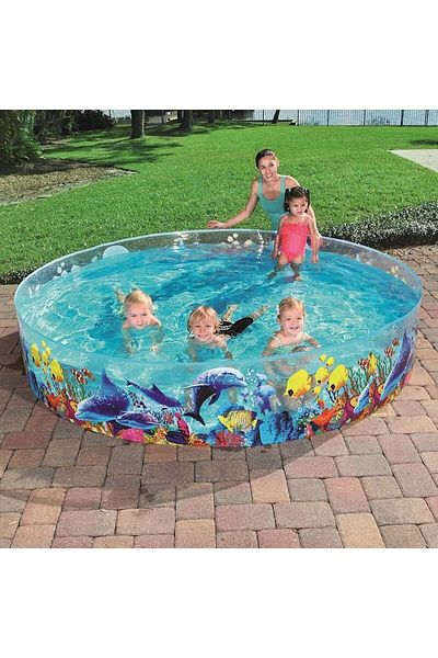 BESTWAY حوض سباحة Fill 'N Fun Odyssey من Bestway مقاس 244 سم × ارتفاع 46 سم 26-55031
