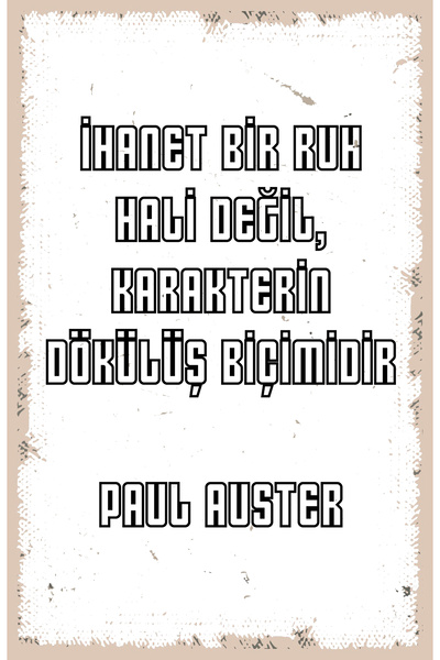 hediyeniburadabul Poster retro din lemn scris