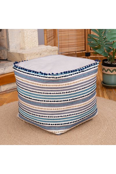 dekorist Pouf Hocker, Pouf Outdoor, Orientalischer Sitzbereich Outdoor Pouf, Stehstuhl, Boho Hocker für