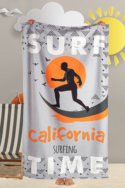 HAMUR Πετσέτα θαλάσσης Surf 80x150 εκ
