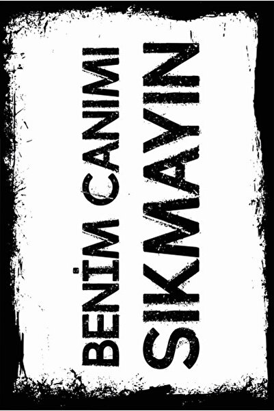 hediyeniburadabul Γραπτή ρετρό ξύλινη αφίσα