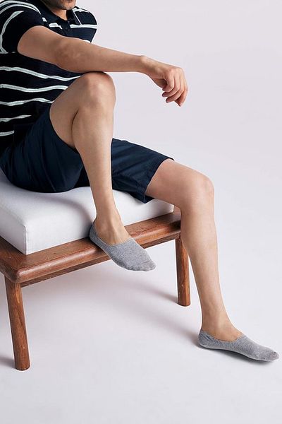 KRAL SOCKS Șosete balerină din bumbac cu model uni pentru bărbați și femei - pachet de 8