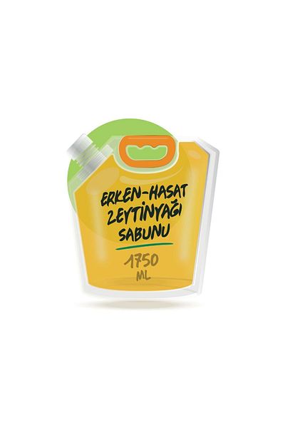 Rengin Suar Olive Oil Soap Refill Pack - Full Additive Free (1750 ML)
