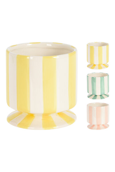 BOYNER EVDE Çok Renkli Vazo VASE ON FOOT 10X10CM 3ASS CLR