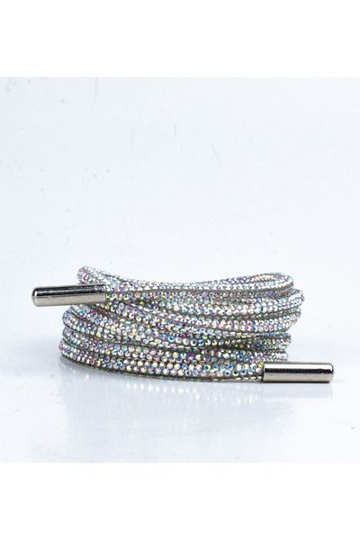 AiryFooT Crystal Stone Shiny Stone Shoelaces 100 Cm 1 Pair ( Multi Color )