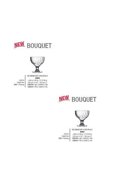 kitchenboost 6-Piece Pasabahce Bouquet - Ice Cream and Multi-Purpose Presentation Bowl