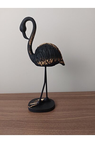Gloriys Home & Decor Tek Siyah Flamingo Biblosu