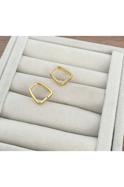 ATELİER GİZEM Xuping kadın kararmaz 14k gold rengi halka küpe