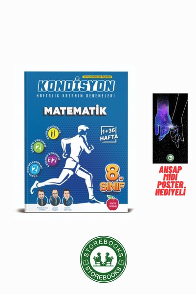 Newton Yayınları 8.Sınıf Kondisyon Matematik Deneme Sınavı Ahşap Poster Hediyeli