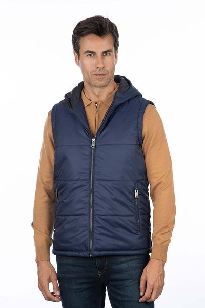 Tony Montana Classic Pattern Hooded Puffer Vest