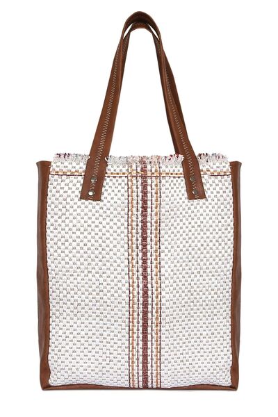 HAMUR Jüt El Ve Omuz Çantası Kol Çantası Grain Kahve Bej