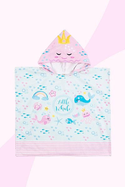 HAMUR Baby Kids Poncho Beach Towel Little