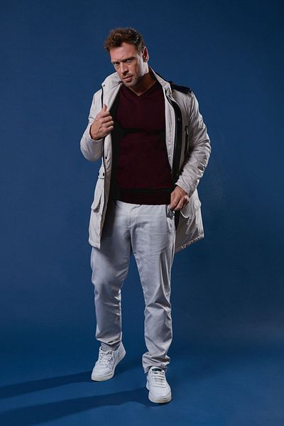 Tony Montana Classic Fit Pocket Detailed Hooded Coat