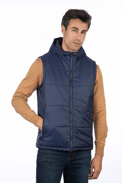 Tony Montana Classic Pattern Hooded Puffer Vest