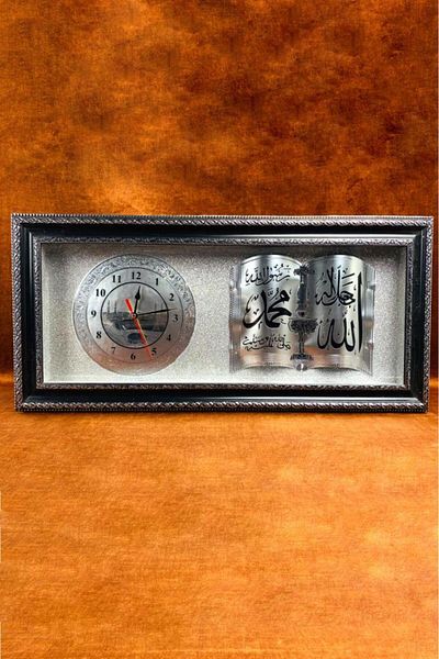 Tiesa Home Plastic Rectangular Verse over Door Wall Clock Black