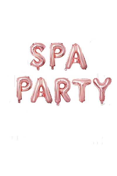 Deniz Party Store Rose Gold Spa Party Foil Balloon Set 36 -40 cm
