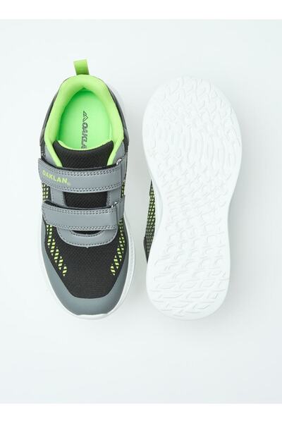 Oaklan by Shoexpress Mesh Textured Sports Shoes with Hook and Loop Closure