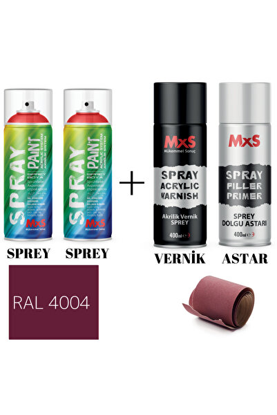 MxS (AHŞAH-ARABA-METAL-PLASTİK)BOYA SETİ ÖZEL YAPIM AKRİLİK ENDÜSTRİYEL SPREY...