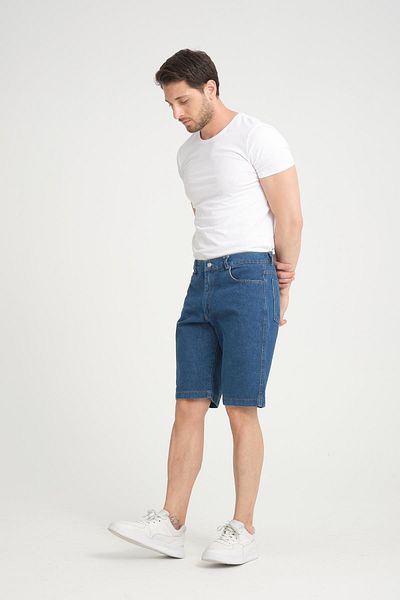 Rocqerx R-4387 Pantaloni scurți din denim cu fermoar, model lavabil