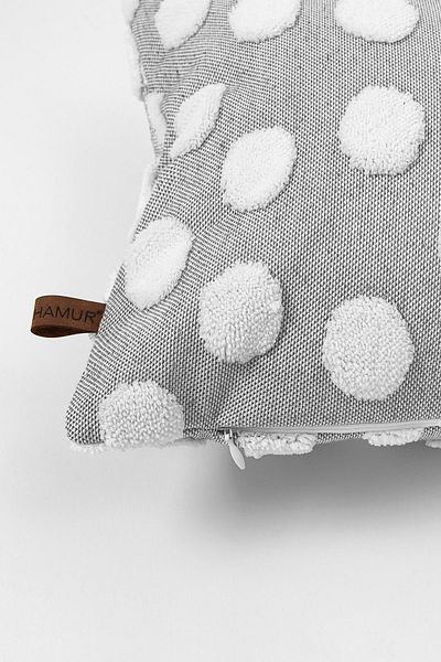 HAMUR Bohémský speciální design Punch Punch Pattern Dekorativní obdélníkový potah na polštář Šedý