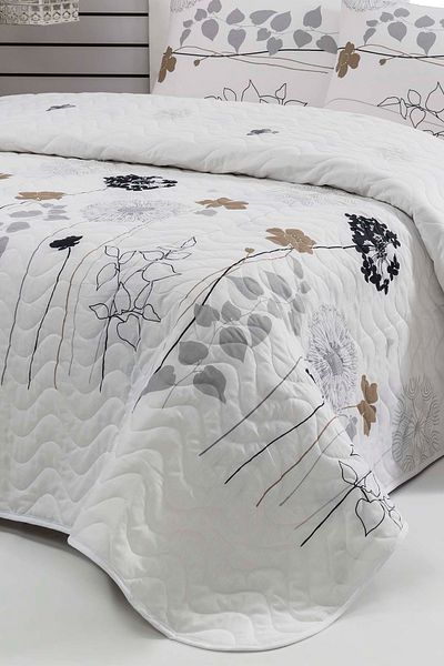 Eponj Home Μονό Σετ Καπιτονέ Κρεβατιού Atlantis White
