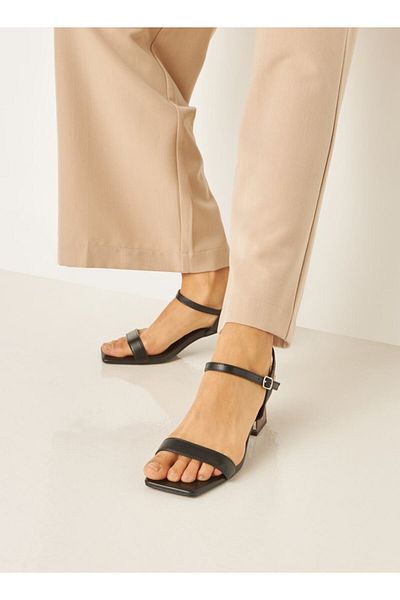 Celeste Women's Sandals with Block Heels and Buckle Closure