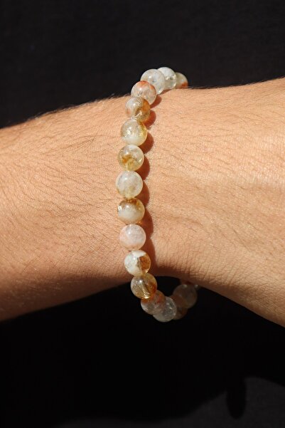 inpool سوار سيترين من الأحجار الكريمة الطبيعية عالي الجودة مقاس 8 مم