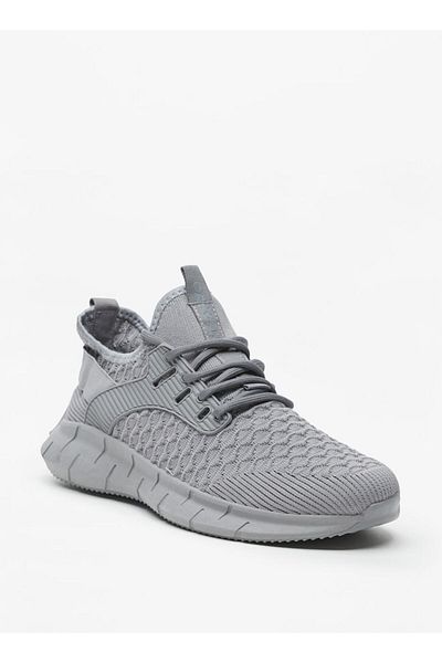 Oaklan by Shoexpress Textured Sports Shoes with Lace Detail