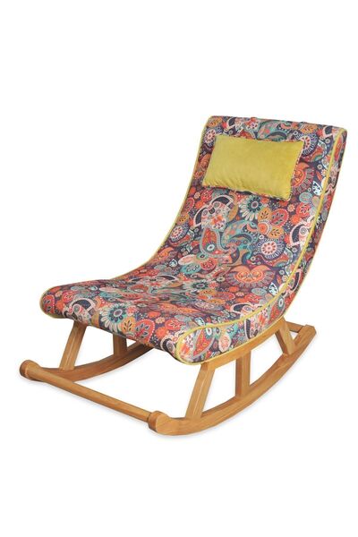 Asedia Miskin Naturel Retro Ahşap Sallanan Sandalye Dinlenme Emzirme Baba Tv ...