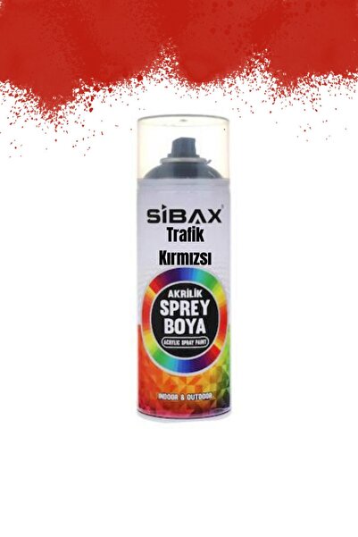 Sibax Akrilik Sprey Boya Trafik Kırmızı 400 ml