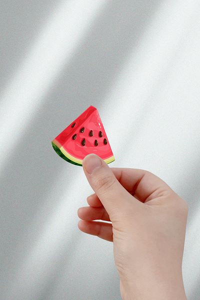 Burak Baskı Tasarım ورقة ملصقات Hello Summer Fruits - مخطط، مجلة رصاصة، ملصق، جدول أعمال#S081