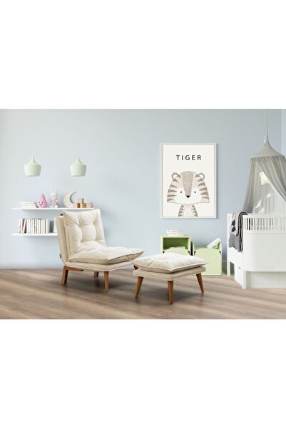 GreenCorner Orchi Yataklı Puflu Berjer