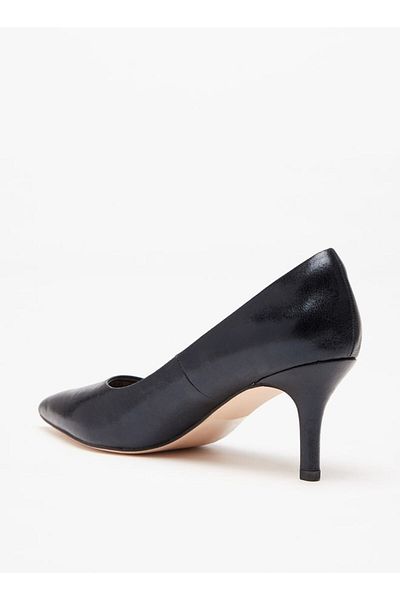 Celeste Women's Solid Pointed Toe Slip-On Pumps with Stiletto Heels