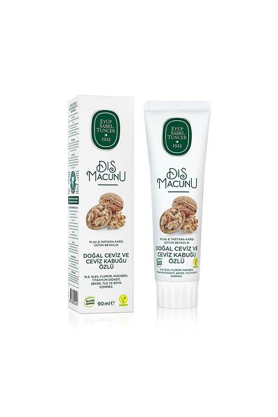 Eyüp Sabri Tuncer 90 ml 4 Pieces - Natural Walnut and Walnut Shell Extract Toothpaste