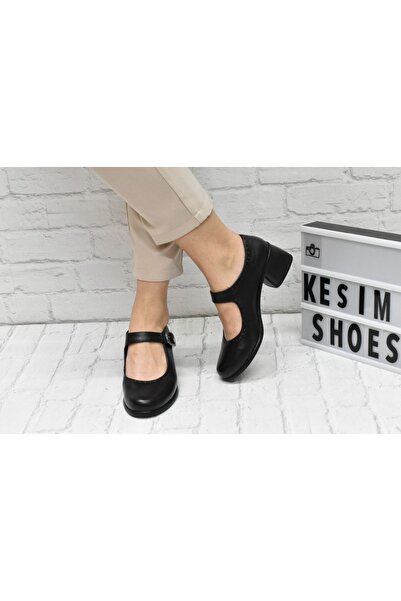 Kesim Shoes حذاء نسائي من الجلد الطبيعي مغلق 36-42