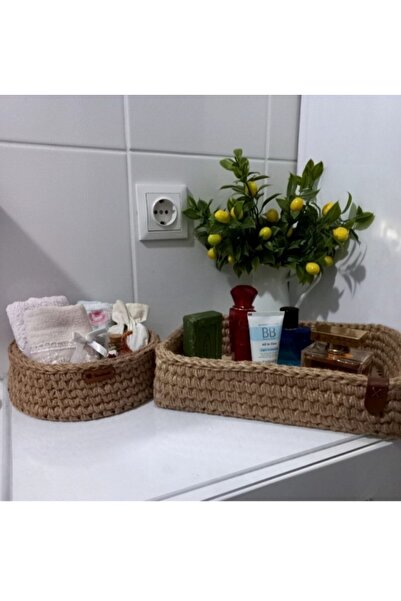 TUES TİCARET05 سلة تنظيم مصنوعة يدوياً