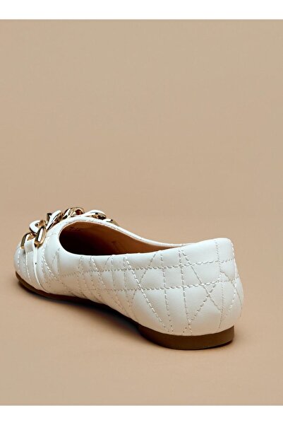 Little Missy Chainlink Accented Slip-On Ballerina Shoes