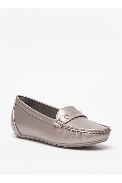 Flora Bella by Shoexpress Logo Detail Slip-On Loafers