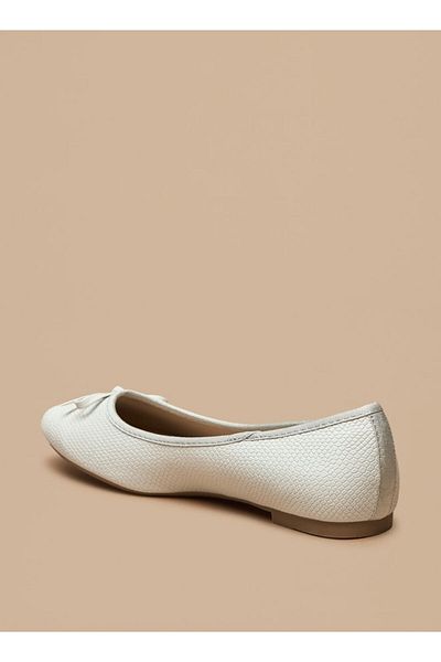 Celeste Women's Bow Detail Slip-On Ballerina Shoes