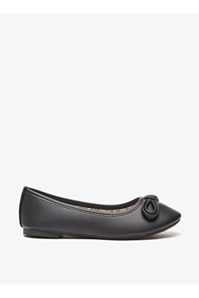 Flora Bella by Shoexpress Solid Slip-On Ballerina Shoes with Bow Accent