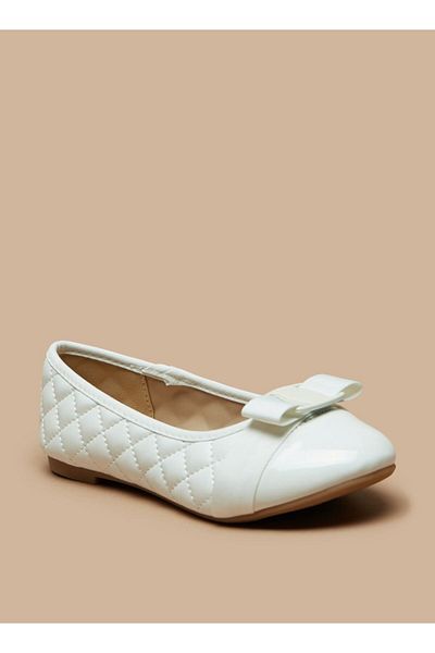 Flora Bella by Shoexpress Bow Accent Slip-On Round Toe Ballerina Shoes