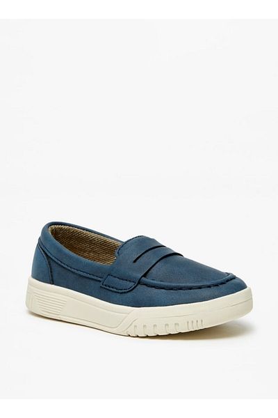 LBL by Shoexpress Boys' Solid Slip-On Loafers